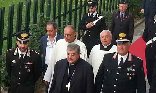 Torre del Greco, il Cardinale Sepe visita la Caserma dei Carabinieri