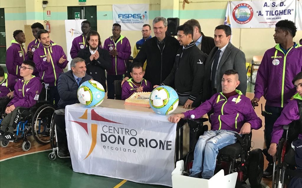 Battezzata ad Ercolano la prima squadra di Powerchair Football in Italia