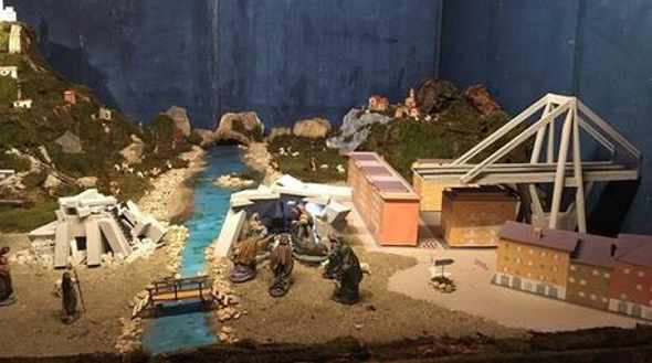 Un presepe ricorda crollo ponte Morandi