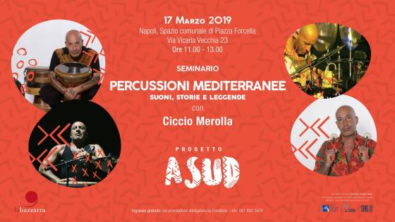 Alla scoperta delle percussioni mediterranee: Ciccio Merolla al secondo workshop gratuito
