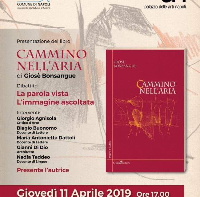 Cammino nell’aria, Bonsangue presenta il suo libro