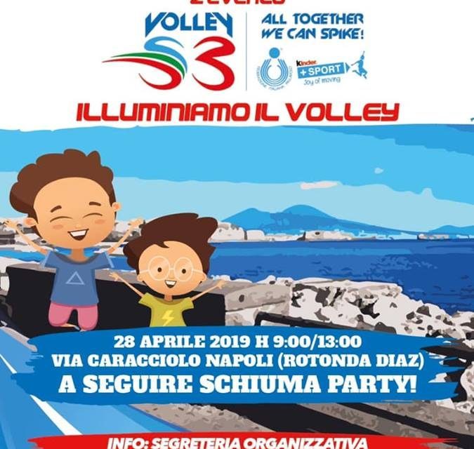“Illuminiamo il Volley”: sul lungomare di Napoli