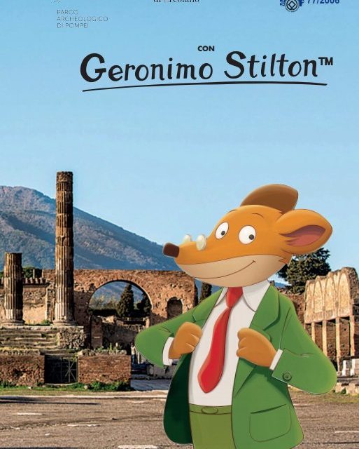 Geronimo Stilton agli scavi di Pompei per presentare le nuove mappe e la guida del sito Unesco 829