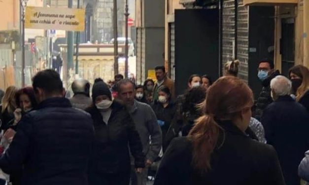 Covid 19, a Bagnoli cittadini ordinati e con mascherine