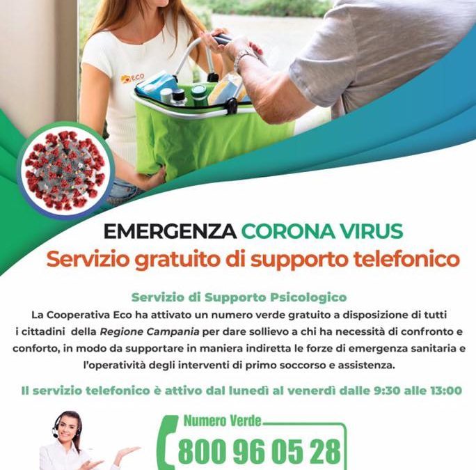 Coronavirus Torre Annunziata: (Ambito N30 T. Annunziata, Boscoreale, Boscotrecase, Trecase) Attivo numero verde per il sostegno psicologico ai cittadini