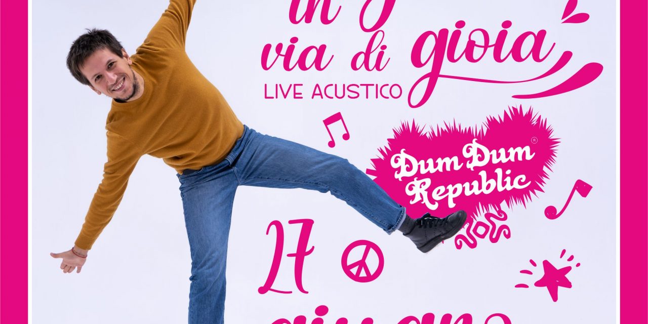 Eugenio in Via di Gioia in concerto al Dum Dum Republic