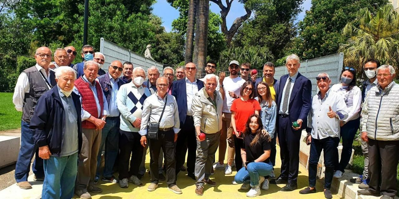 San Giorgio a Cremano. A Villa Bruno inaugurato nuovo campo di bocce regolamentare