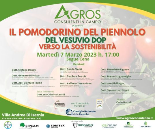 Il Pomodorino del Piennolo del Vesuvio Dop protagonista ad Ercolano: convegno il 7 marzo