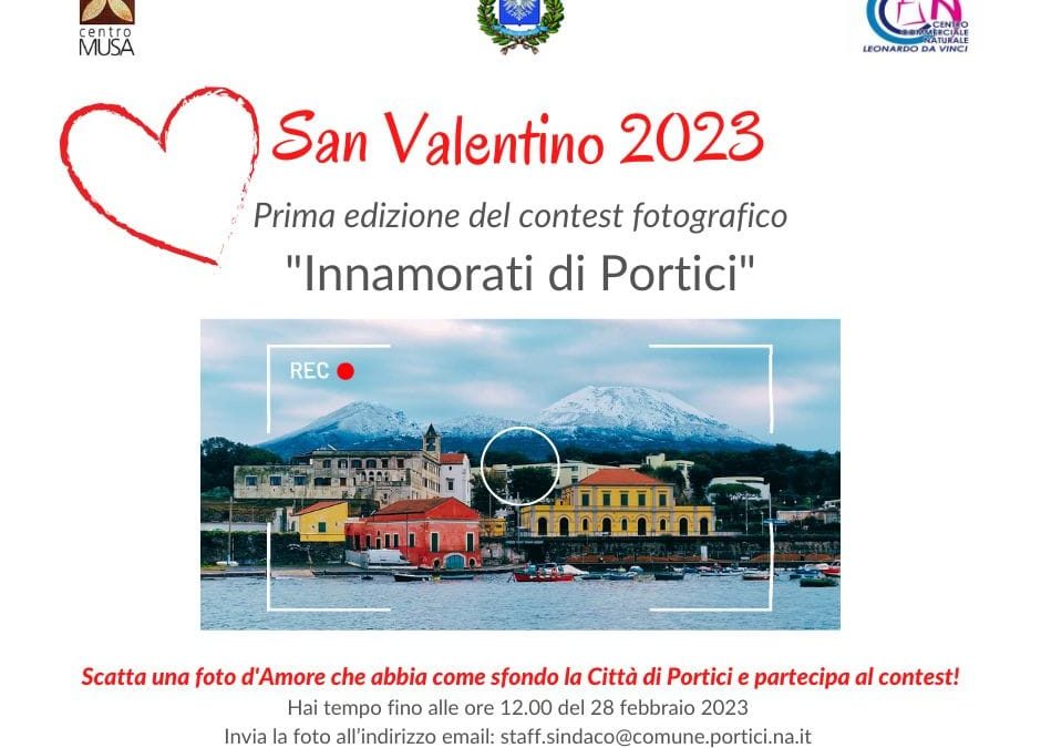 ‘Innamorati di Portici’, il 15 aprile la giornata del contest fotografico festa di San Valentino