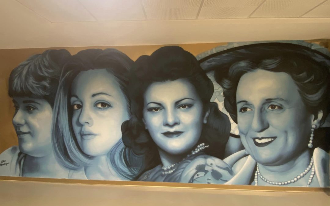 Donne e imprenditoria: Titina de Filippo, Maria Laura Cafiero, Wanda Ferragamo e Matilde Serao in un murales