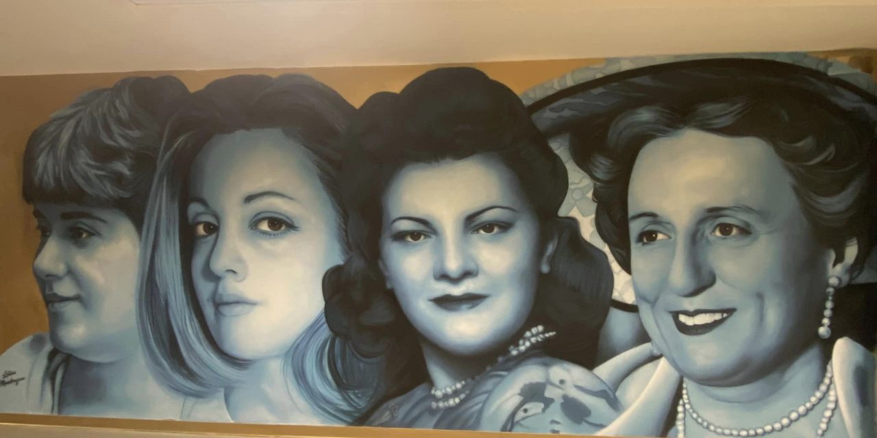 Donne e imprenditoria: Titina de Filippo, Maria Laura Cafiero, Wanda Ferragamo e Matilde Serao in un murales