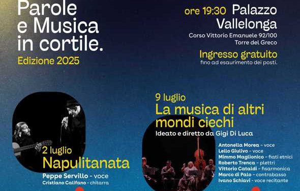 BCP, al via Parole e Musica in cortile, edizione 2025