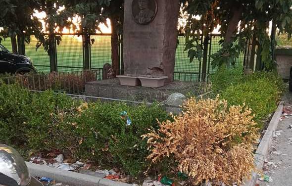 Torre del Greco. Nel degrado e abbandono il monumento dedicato al giovane questore Palatucci