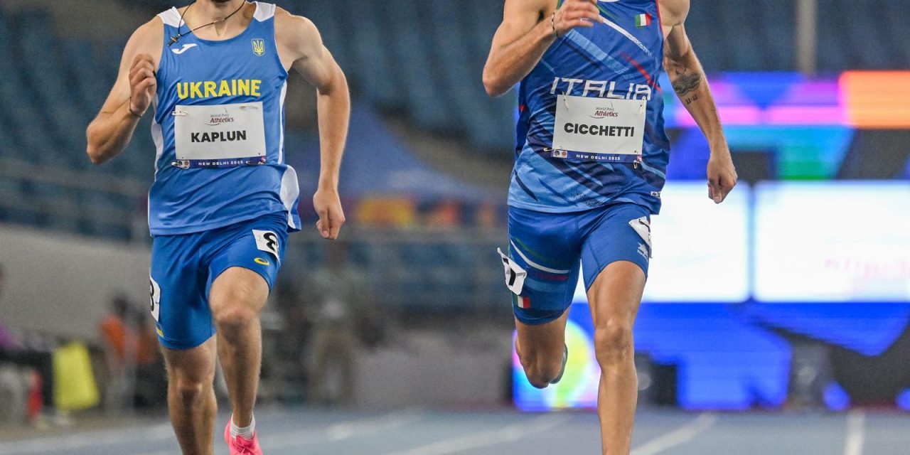 Atletica Paralimpica, Mondiali di Nuova Delhi: Cicchetti sul tetto del mondo anche nei 200. Loragno di bronzo.