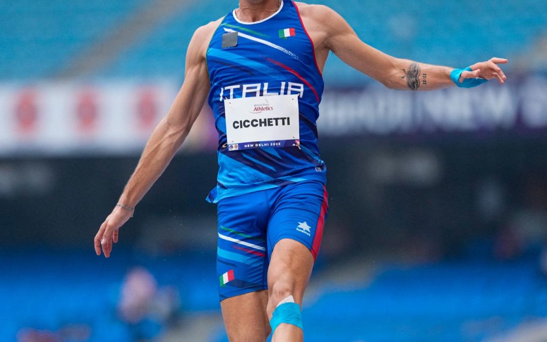 Atletica paralimpica, Mondiali di Nuova Delhi: Cicchetti campione del mondo nel lungo con record europeo.