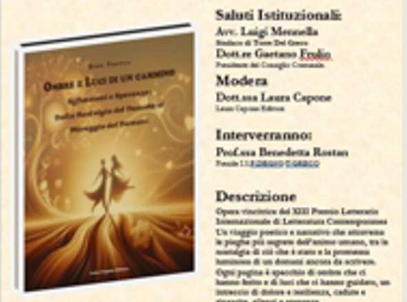 Presentazione “Ombre e Luci di un Cammino” in memoria di Cristoforo Russo 🗓