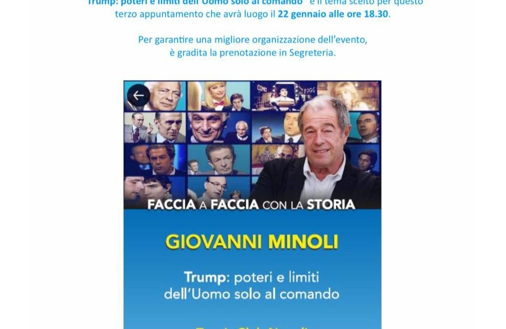 Giovanni Minoli torna al Tennis Club Napoli con “Faccia a Faccia con la Storia”