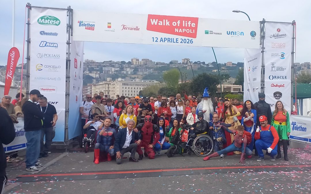 Walk of Life per Telethon, Raccolti a Napoli 87.000 euro per la ricerca, 4.500 iscritti alla manifestazione