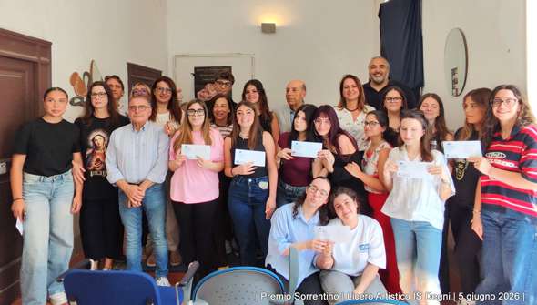 Torre del Greco. Il premio “Francesco Sorrentino” 2026 al Liceo artistico “F. Degni”